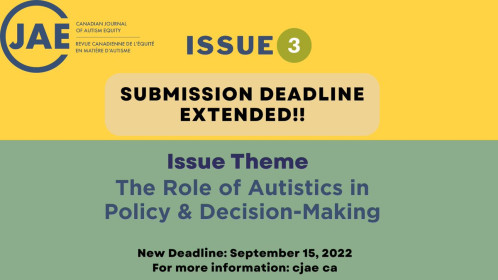 Green and yellow poster with the words Submission Deadline Extended