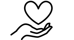 Hand holding a heart