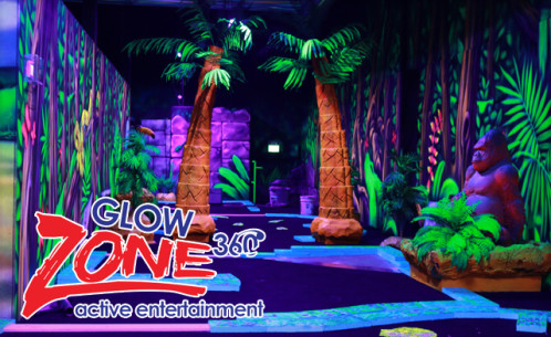 Glow in the dark mini golf