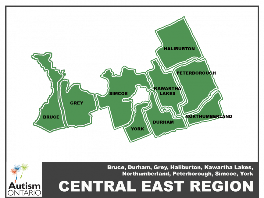 Central East Region Map