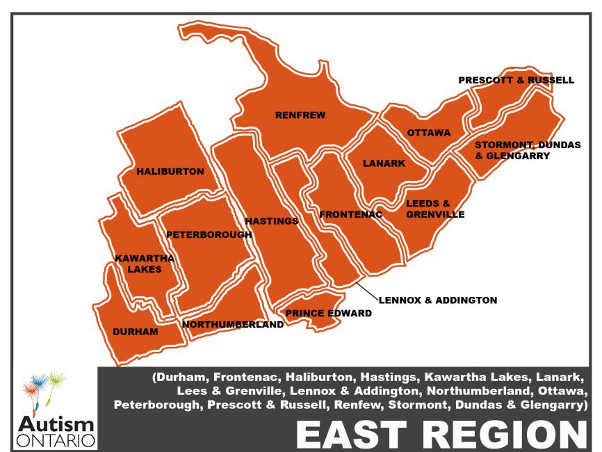 East Region Map 